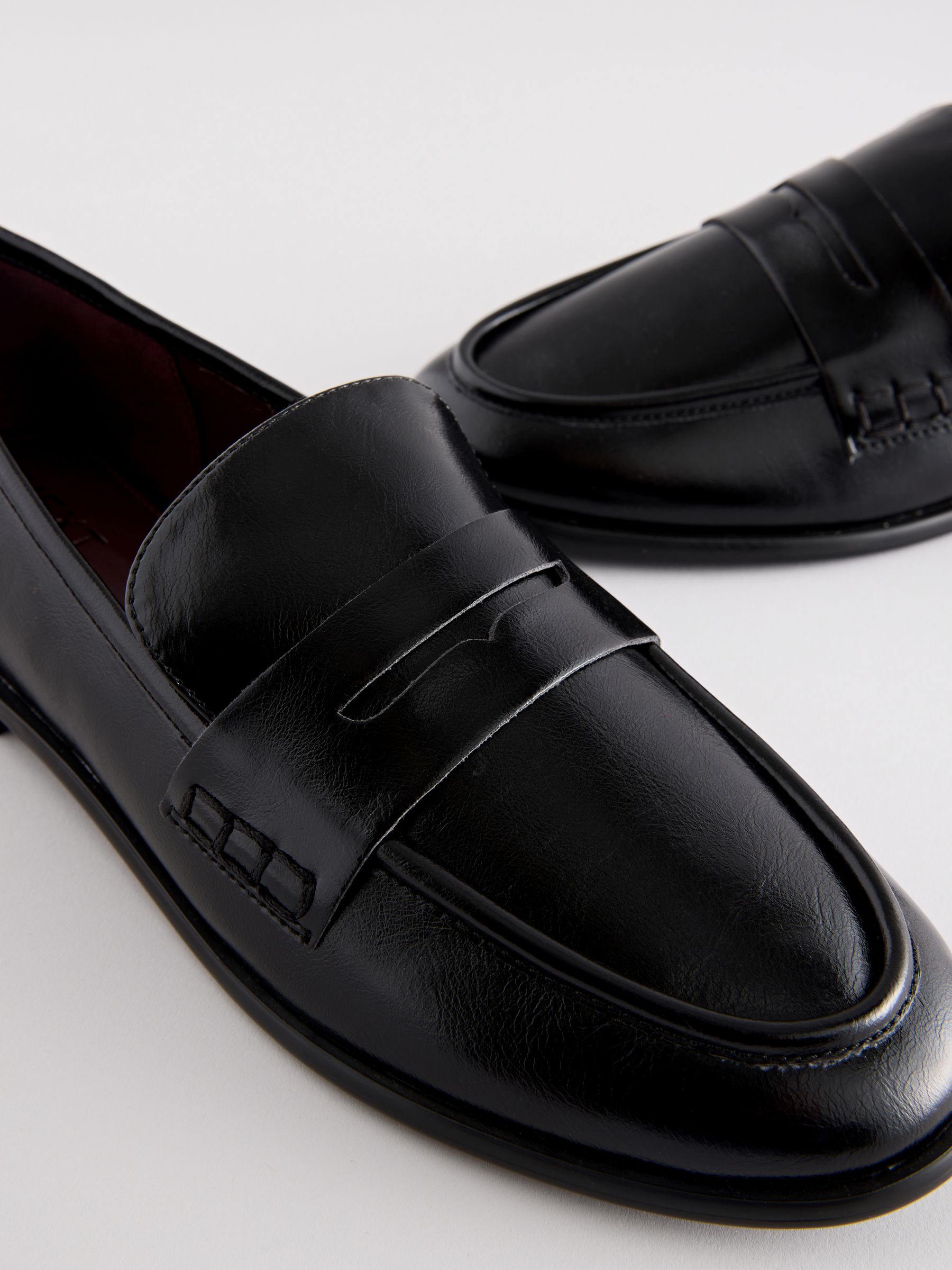 Zwart - Forever Comfort® Penny loafers met ronde neus