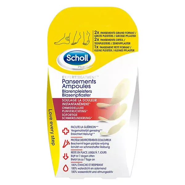 Curativos para bolhas nos pés Scholl, 5 unidades