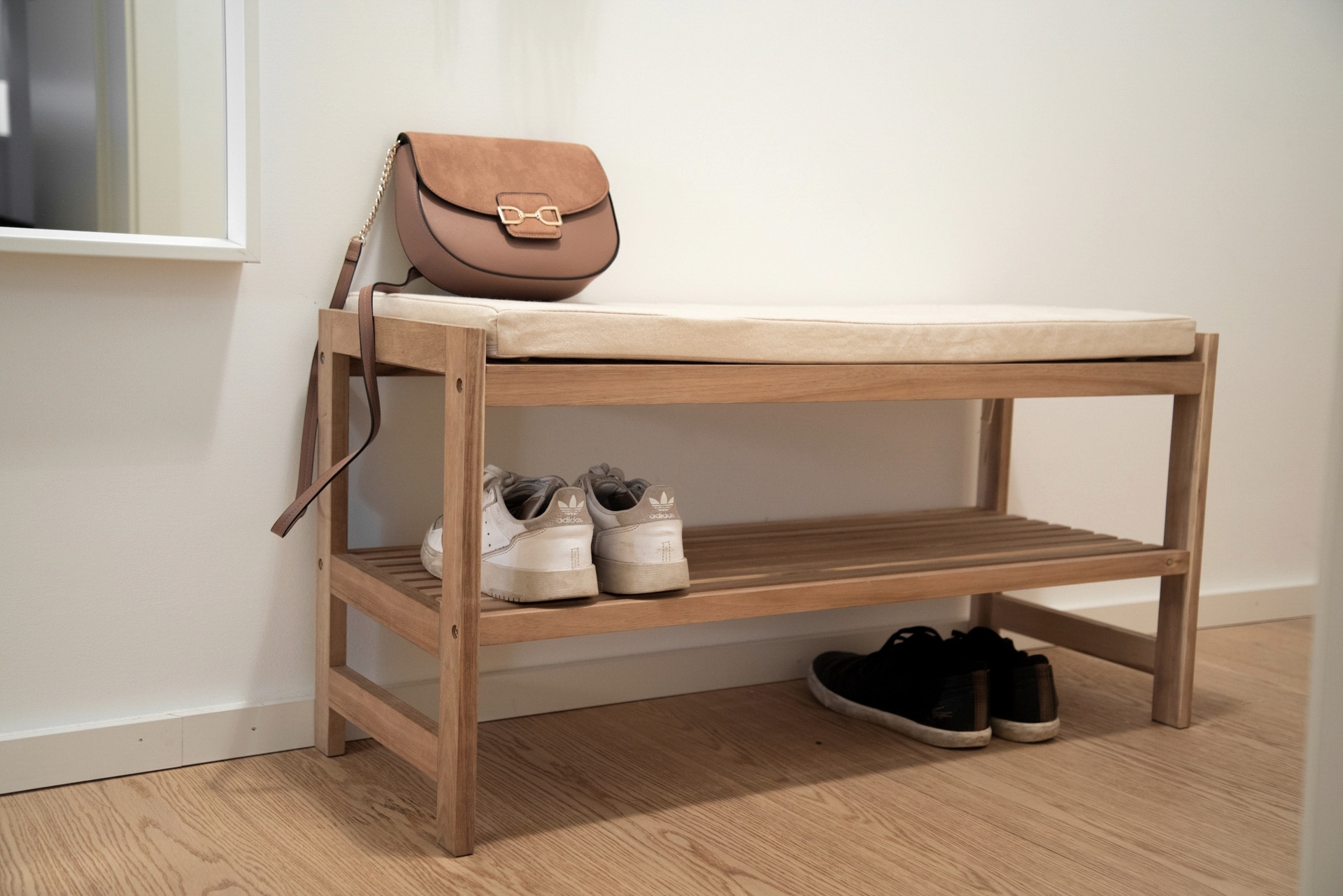 WENKO Schuhbank »Acina« BxTxH: 90x34x45 cm, aus Akazienholz