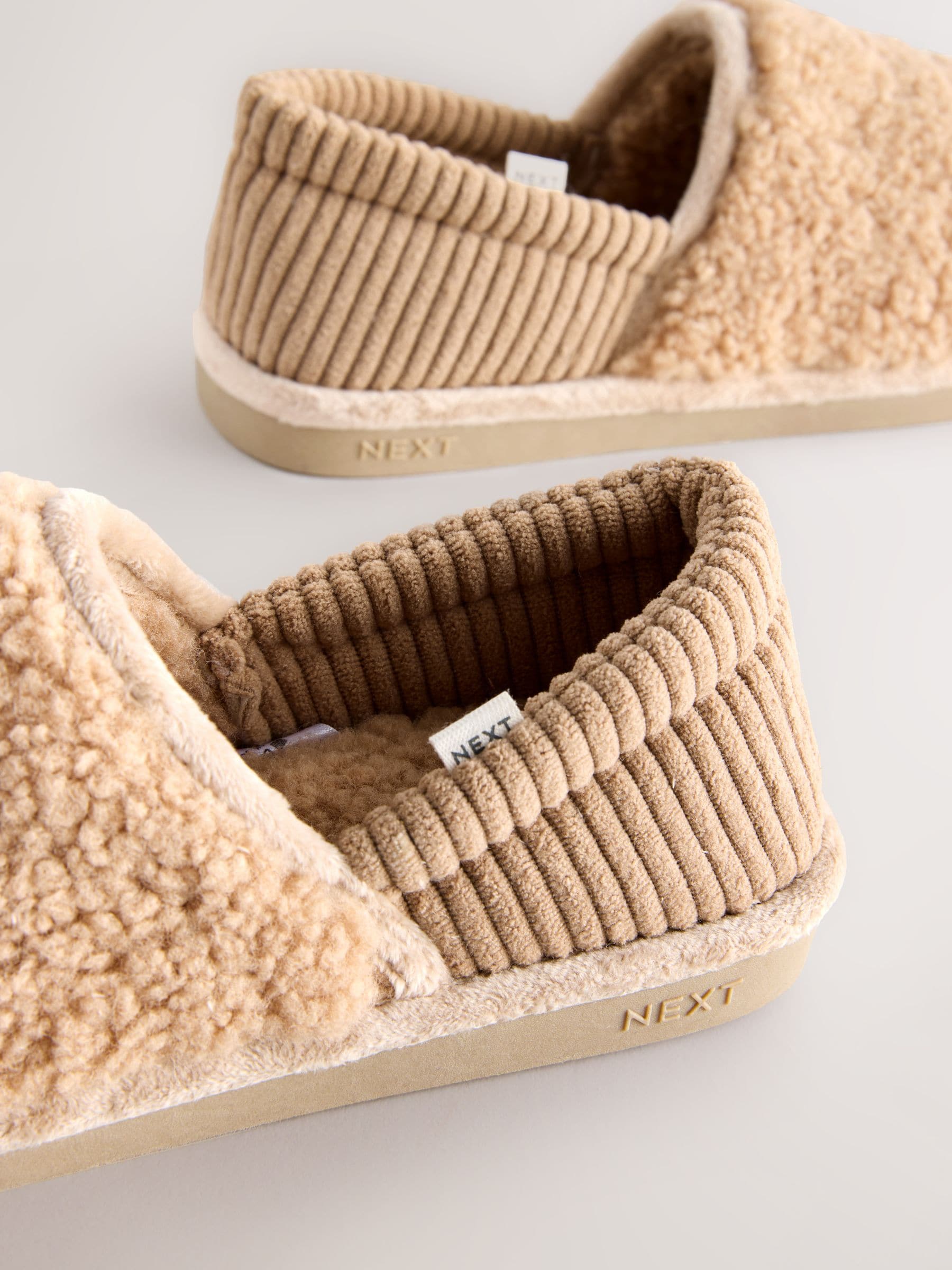 Neutraal - Borg Lined Shoot Slippers