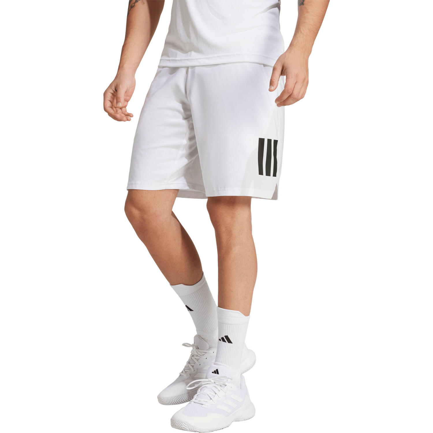 adidas Club 3 Stripes 9 Inch Short