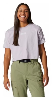 T-Shirt Mountain Hardwear MHW Logo Crop Violet Femme