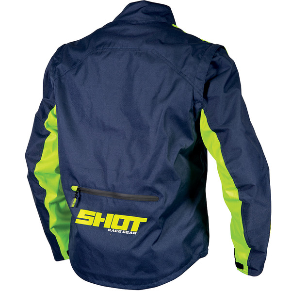 Shot - Veste Contact Assault Bleu / Jaune fluo