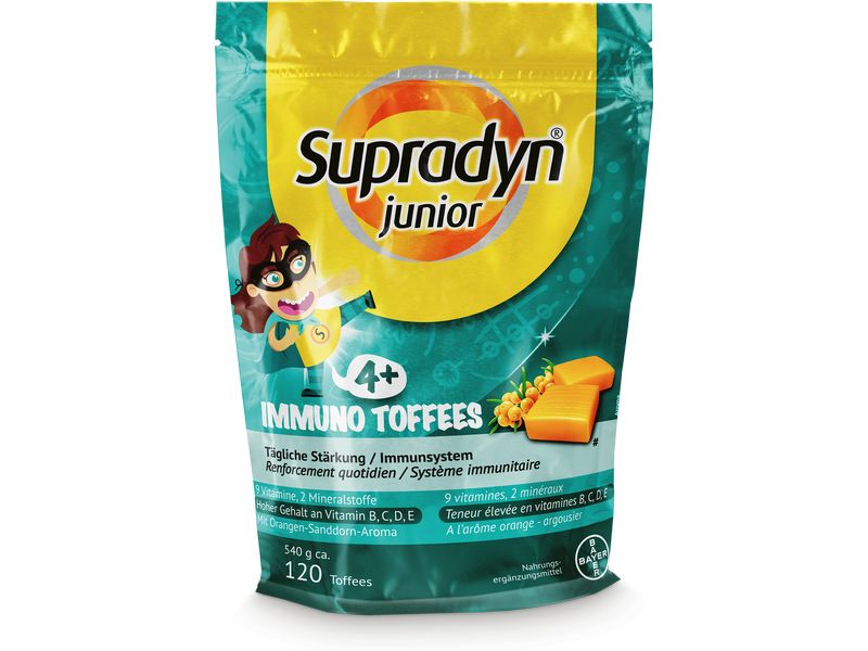 SUPRADYN junior Toffees 120 Stück Veganes Multivitaminpräparat für Kinder