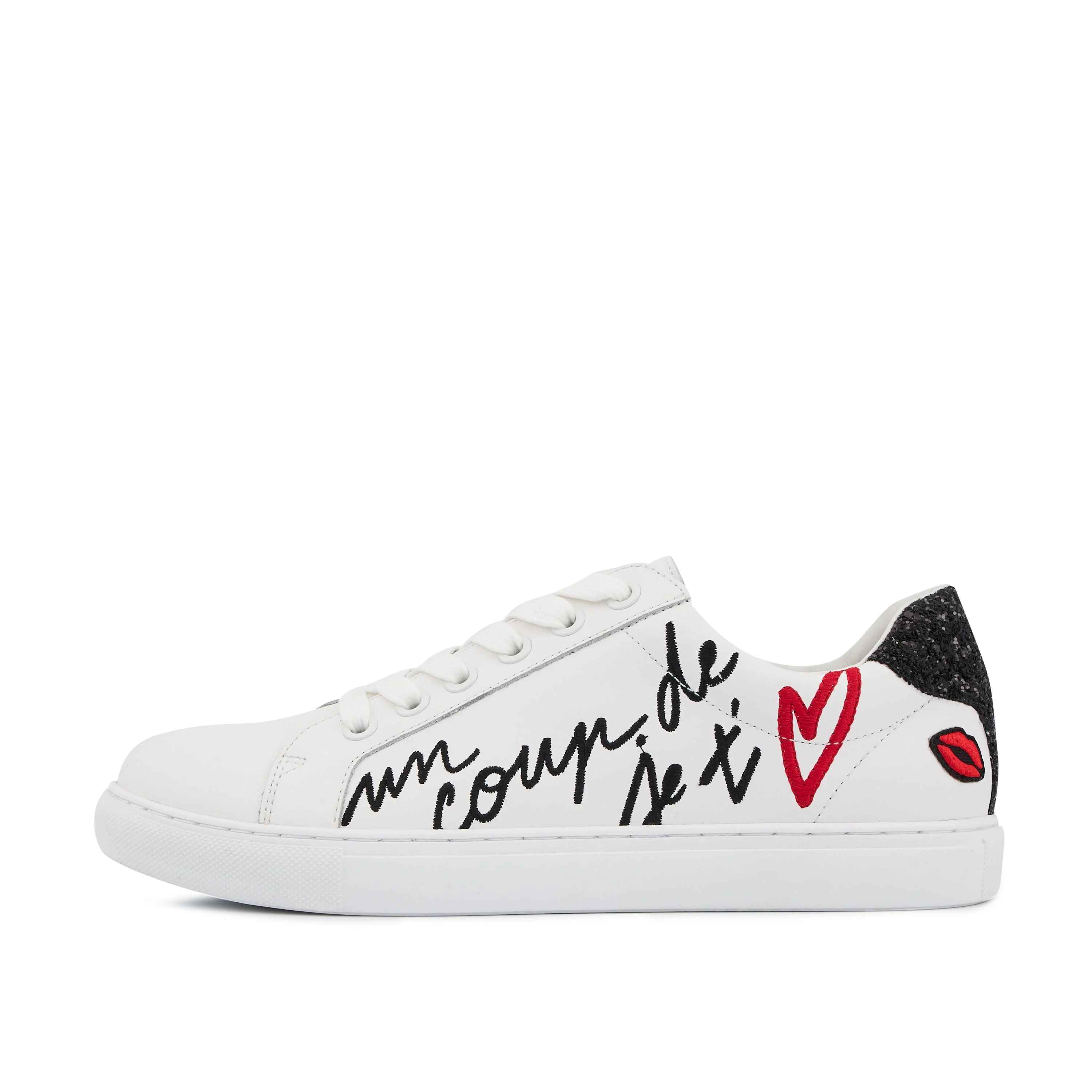 SIMONE UN COUP D'AMOUR - Sneakers en cuir | Blanc