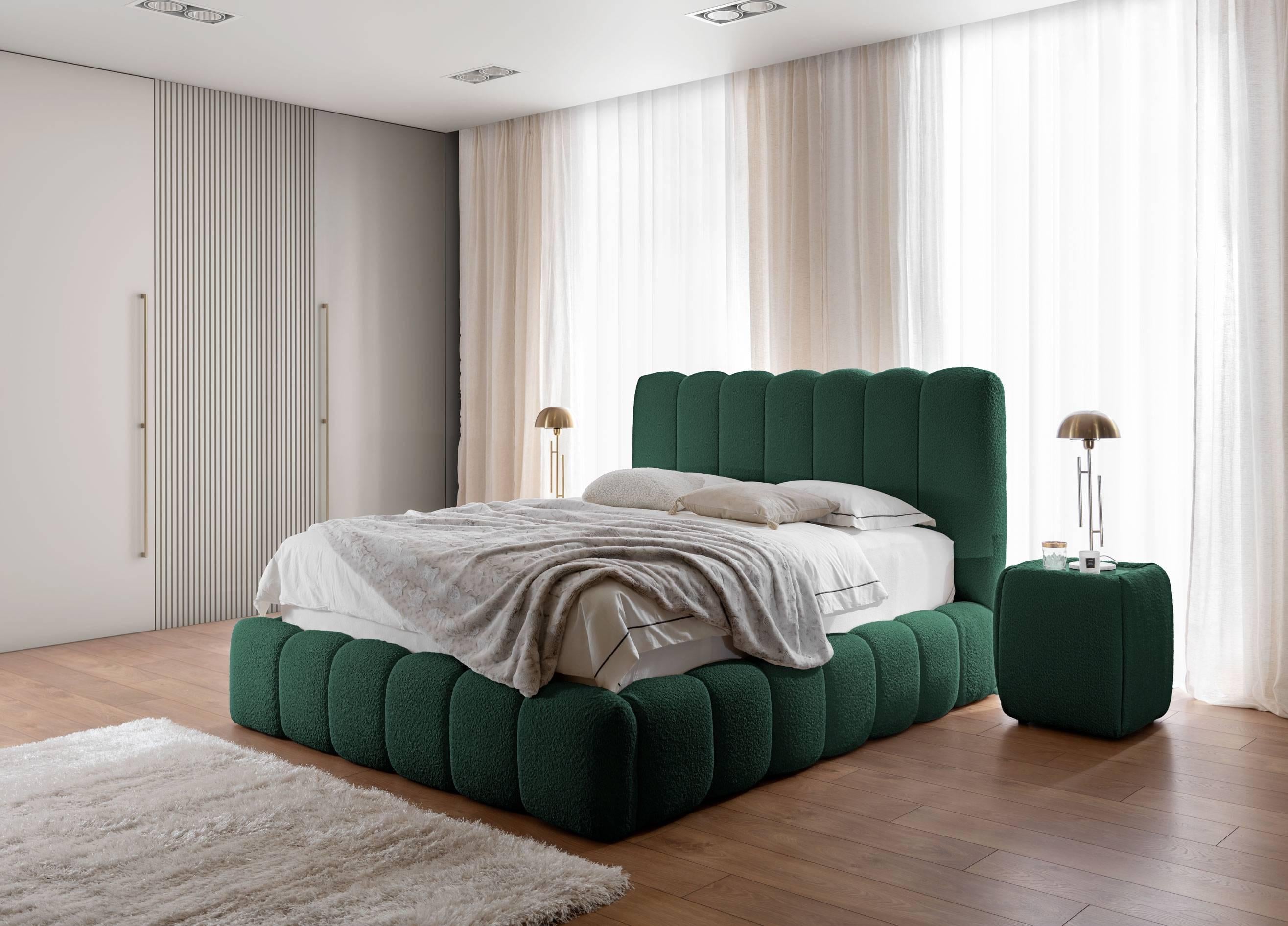 by fonQ Dawn Bedframe met Opbergruimte - 180 x 200 cm - Groen