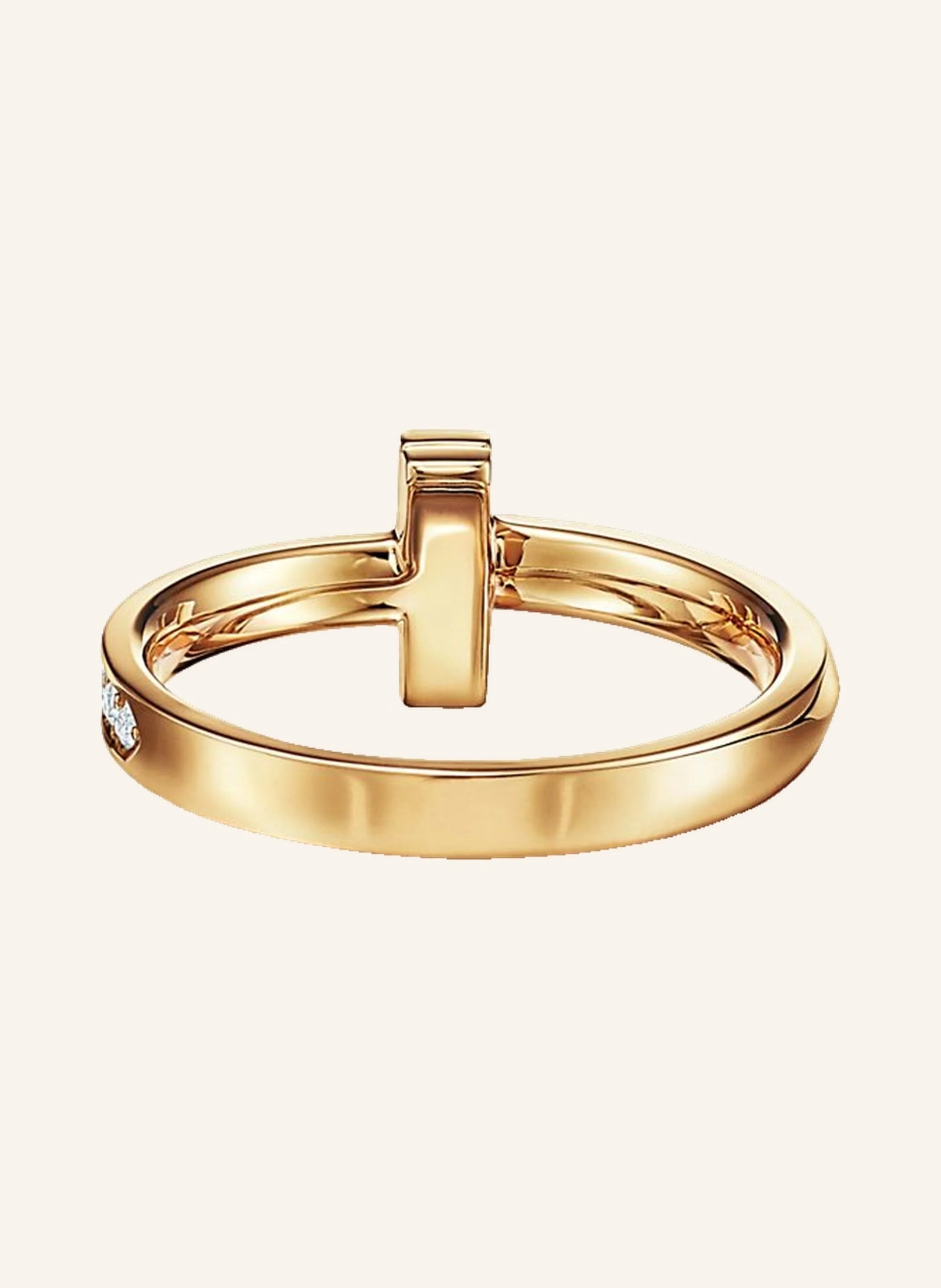 TIFFANY & Co. Tiffany T T One RING aus 18 Karat Gold mit Diamanten