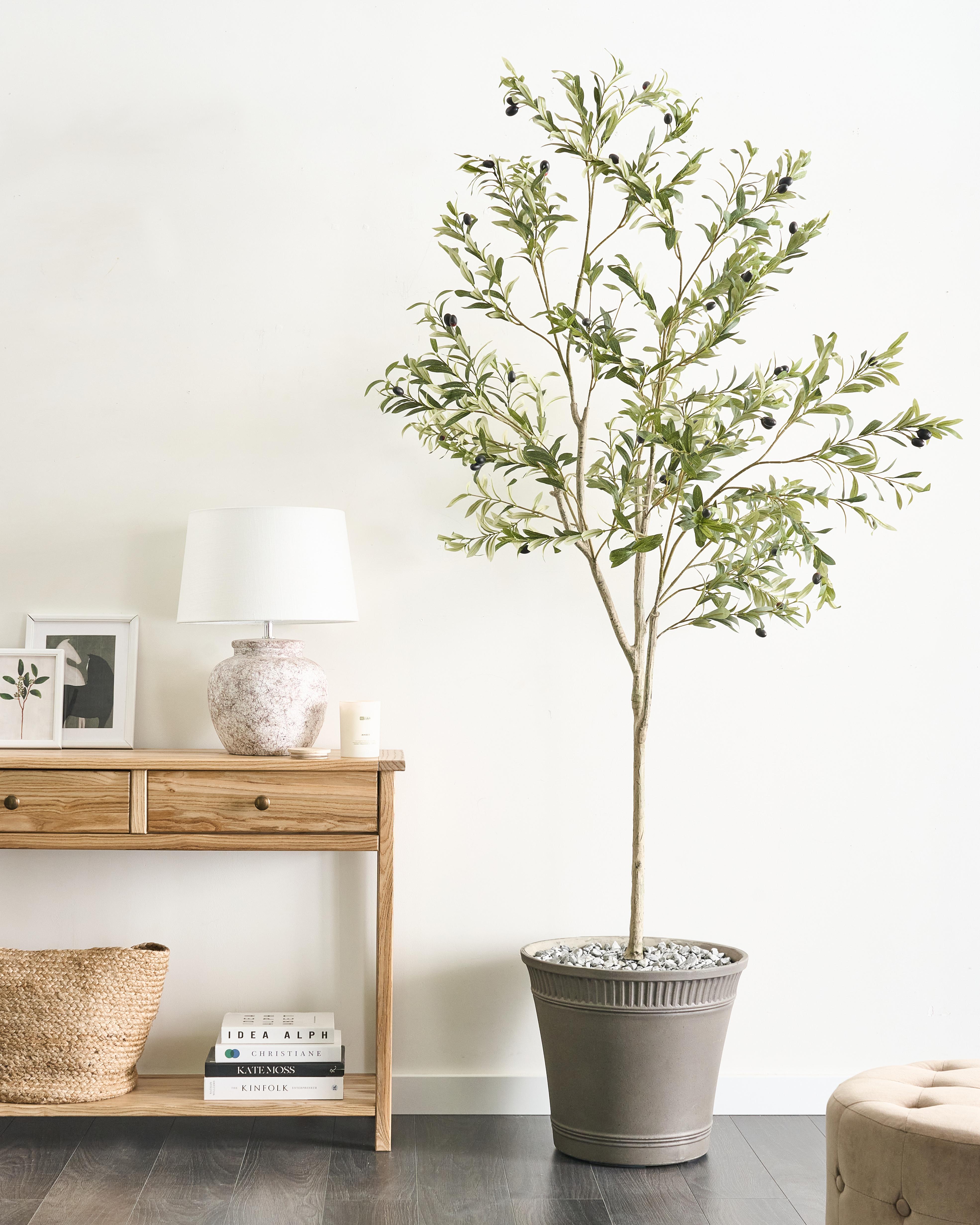Kunstplant OLIVE TREE 178 cm Groen