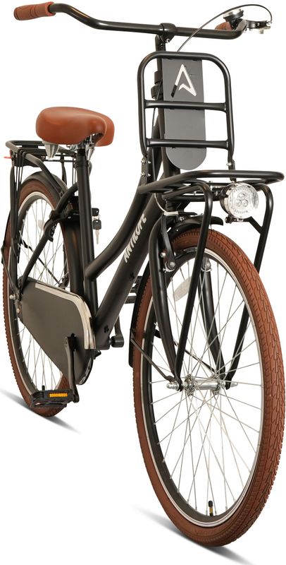 Antilope - Mini Cargo Transport - Meisjesfiets - Matzwart - 22 Inch