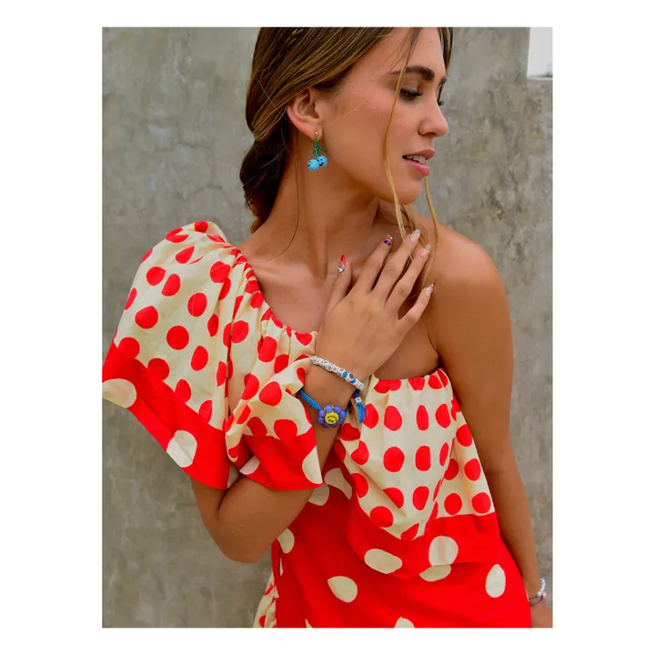 Venessa Arizaga Bracelet Happy Flower | Bleu