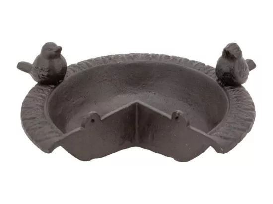 Mangeoire d'angle pour oiseau en fonte