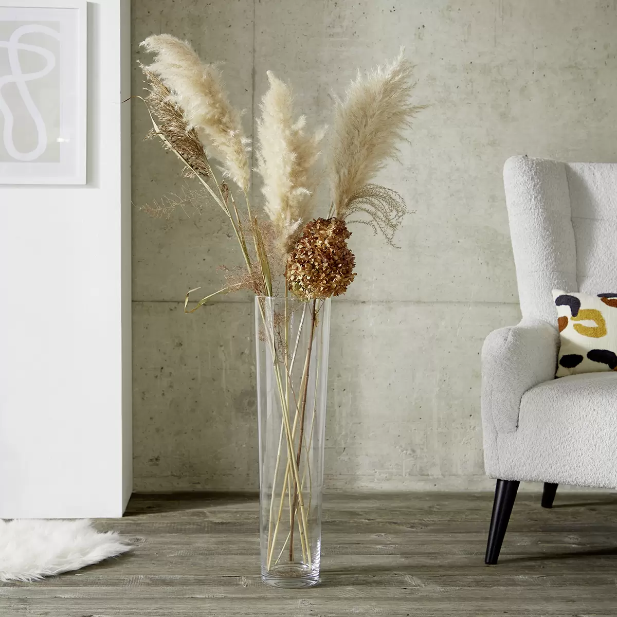 Bodenvase 69 cm Ondega Transparent