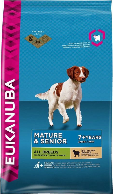 Eukanuba Mature Senior Lam&Rijst - Hondenvoer - 12 kg