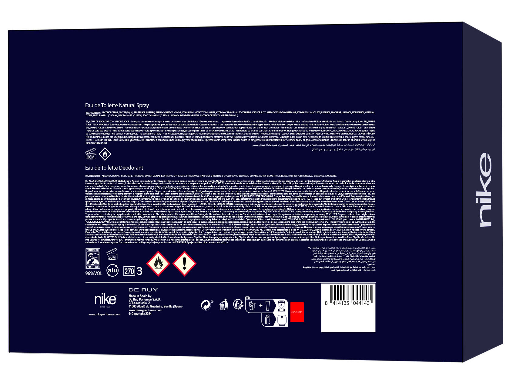 CONJUNTO NIKE BLUE BAMBOO EDT 100ML DEO 200ML