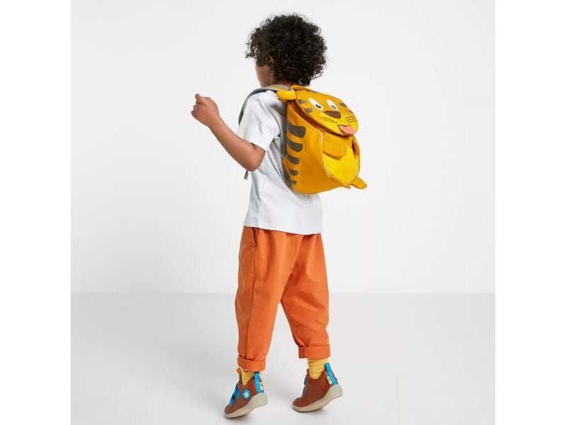 Affenzahn Rucksack Kleiner Freund Tiger 4 l Kinderrucksack mit farbigen Druckpunkten an der Brustgurtschnalle