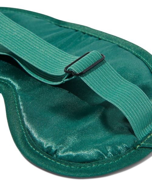 masque de sommeil vert à pois