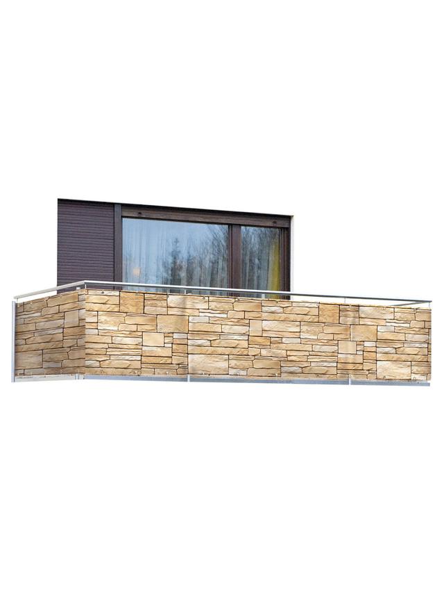 Sichtschutz Mauer, für Balkon und Terrasse