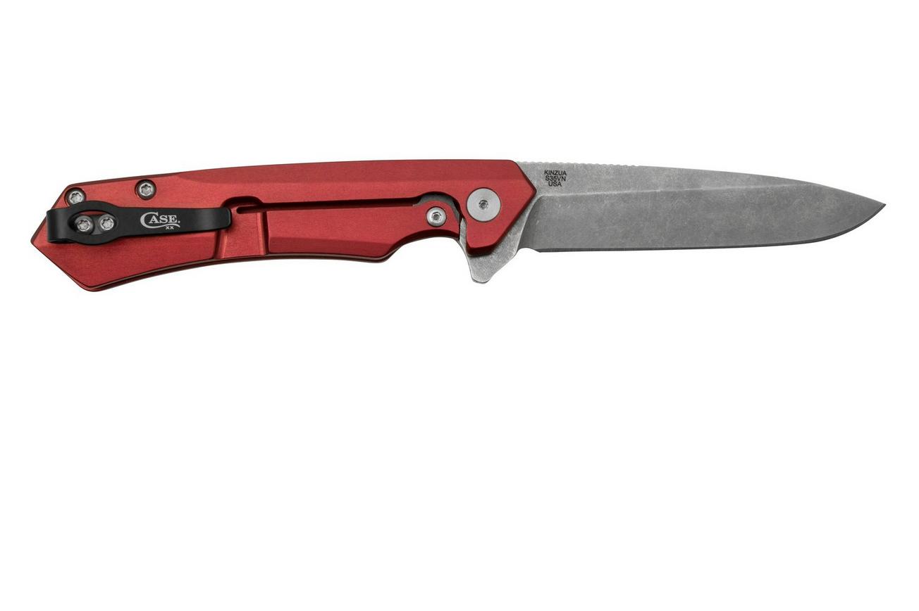 Case Kinzua Spearpoint, Red Anodized Aluminum, S35VN, 64661 zakmes