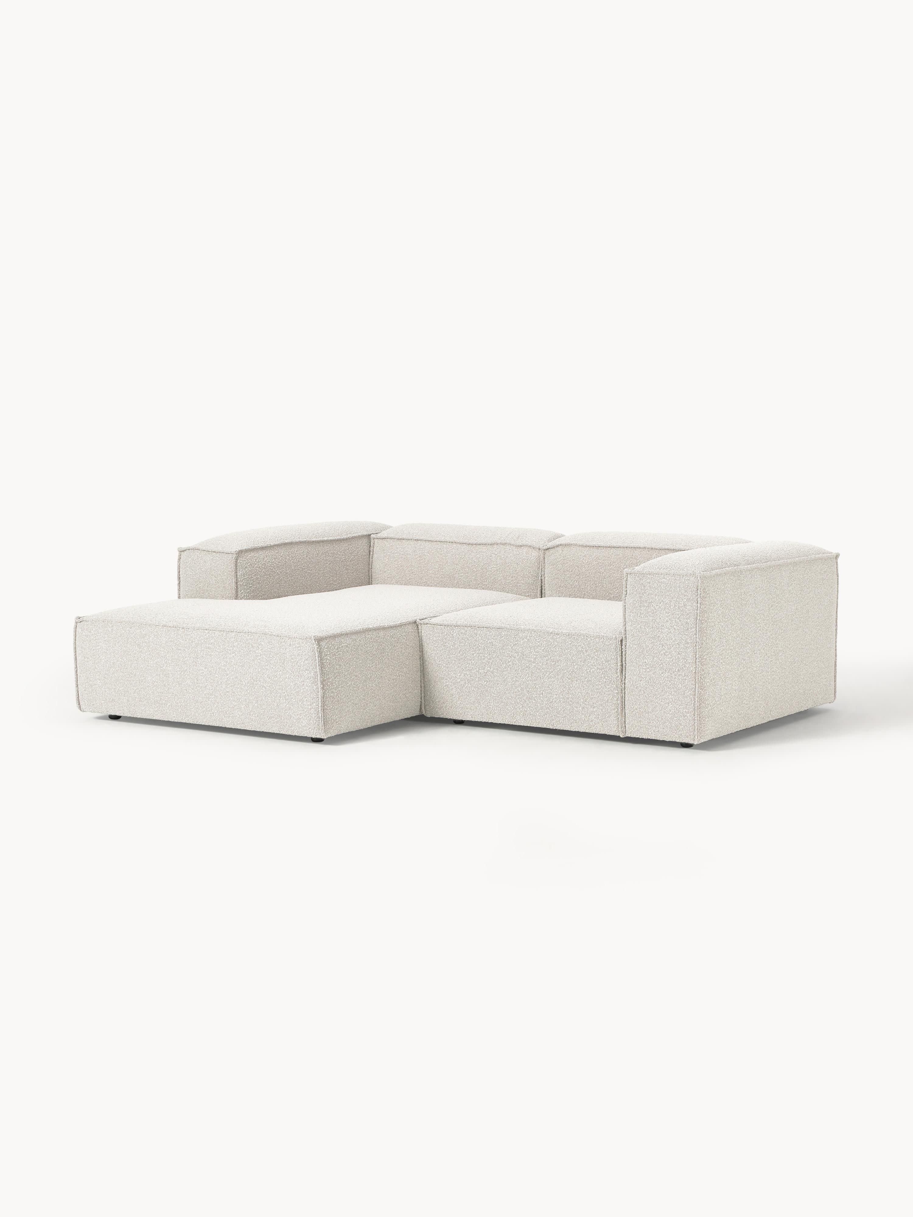 Bouclé modulaire hoekbank Lennon (2-zits)