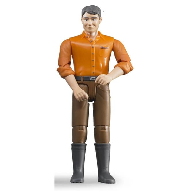 Bruder 60007 - Mann mit heller Haut und brauner Hose