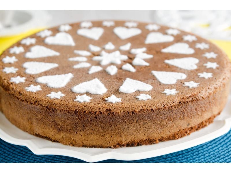 Städter Tortenschablone Weiss, 28 cm Kuchenheber und Verzierschablone