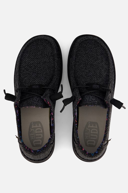 HEYDUDE Wendy Sox Instappers zwart