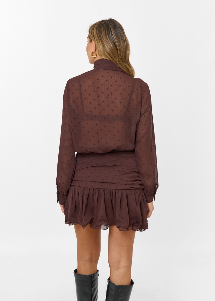 Florence jurk burgundy