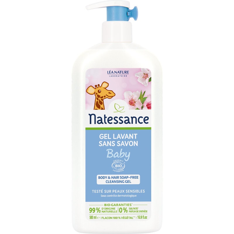 Gel lavant sans savon bio - Camomille - Bébé - 500 ml