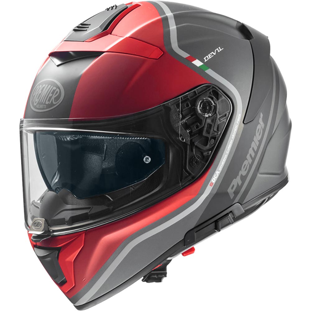 premier - Casque Devil PH Gris / Noir / Rouge