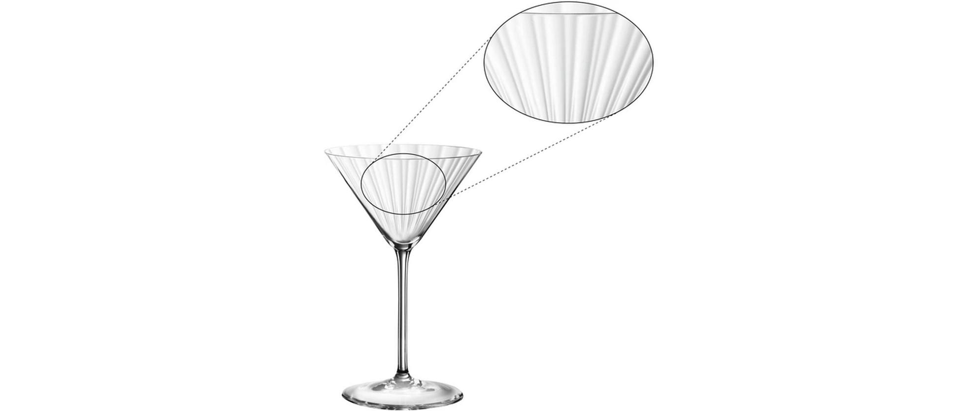 Cocktailglas LifeStyle 220 ml, 4 Stück, TransparentElegantes und klares Martini-Glas-Set