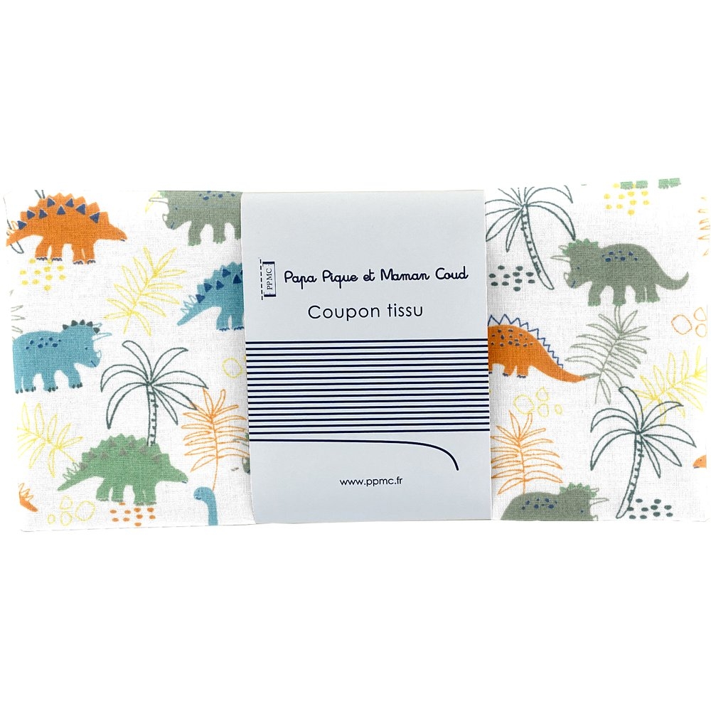 Coupon Tissu 50 Cm Dinosaures Ex1061