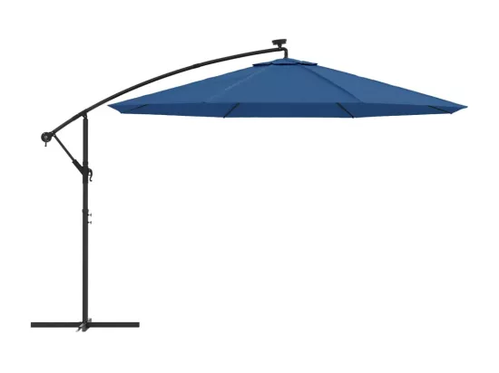 Parasol déporté avec lumières bleue 02_0008455
