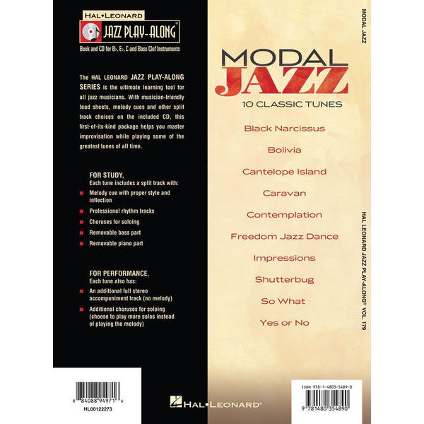 Hal Leonard Jazz Play-Along Modal Jazz