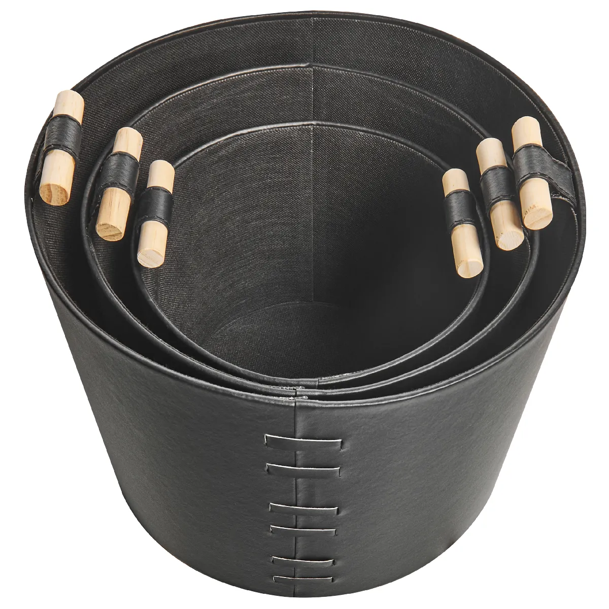 Beliani Paniers Cuir PU ARAM