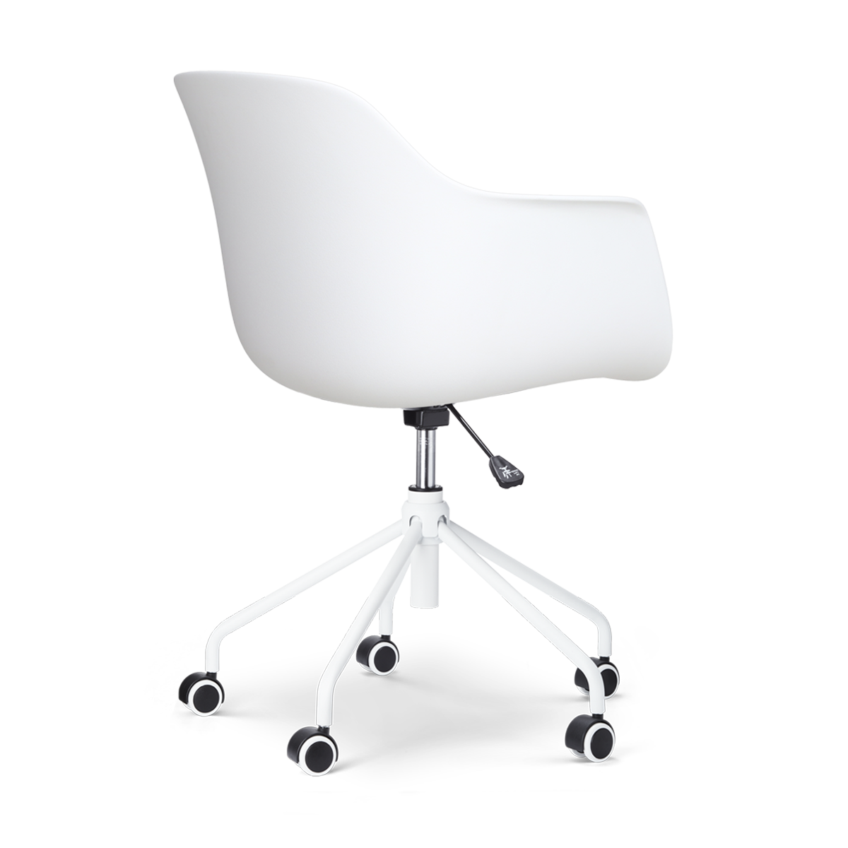 Nolon Nout-Puk Bureaustoelen Set van 2 - Wit - Wit Onderstel