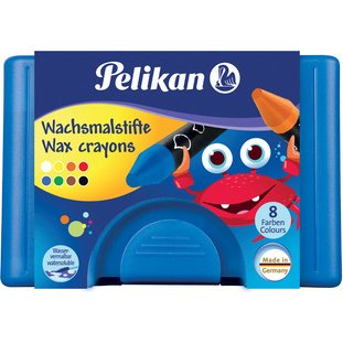 Crayons de cire épais 666/8WL, rond, soluble dans l'