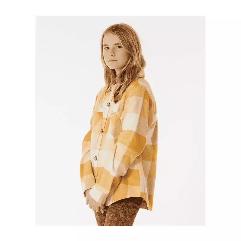 Chemise junior RIPCURL La Isla Flannel Shirt - Girl Gold