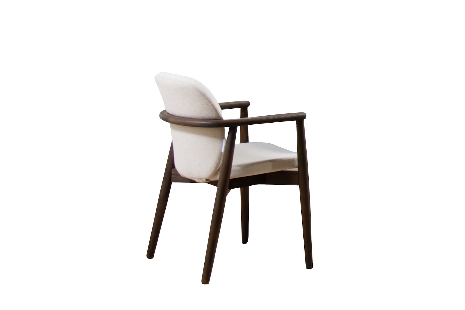 Coster spisestol Tekstil Jenny R1R1 Offwhite med røkfarget oljet heltre ask