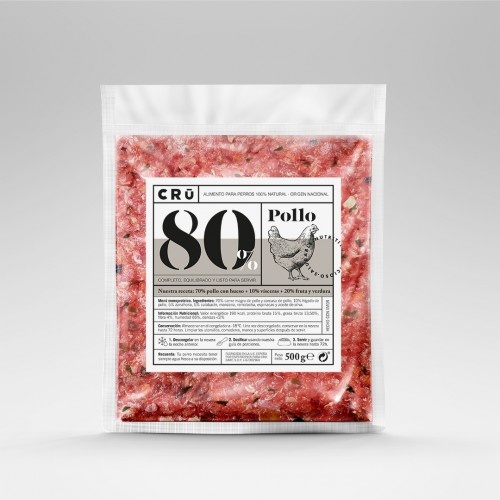 Carne de frango natural CRU para cães