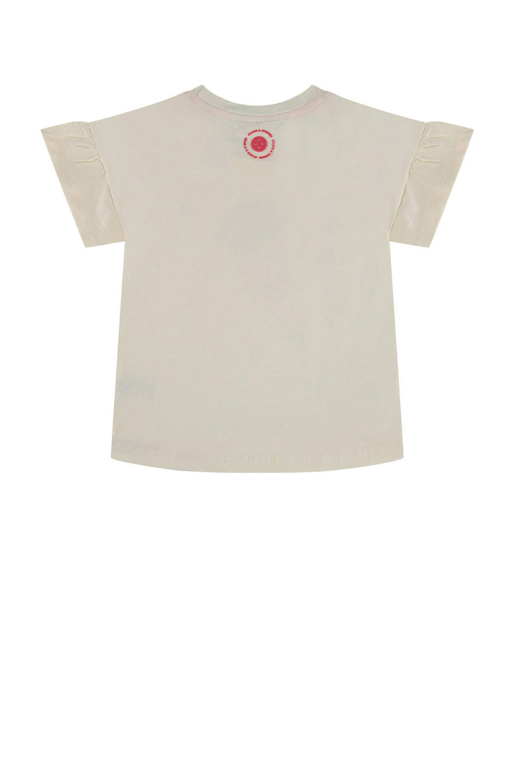 Stains&Stories T-shirt met all over print ecru