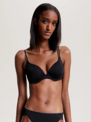 Sutiã Push-Up Acolchoado com Renda e Listras Globais