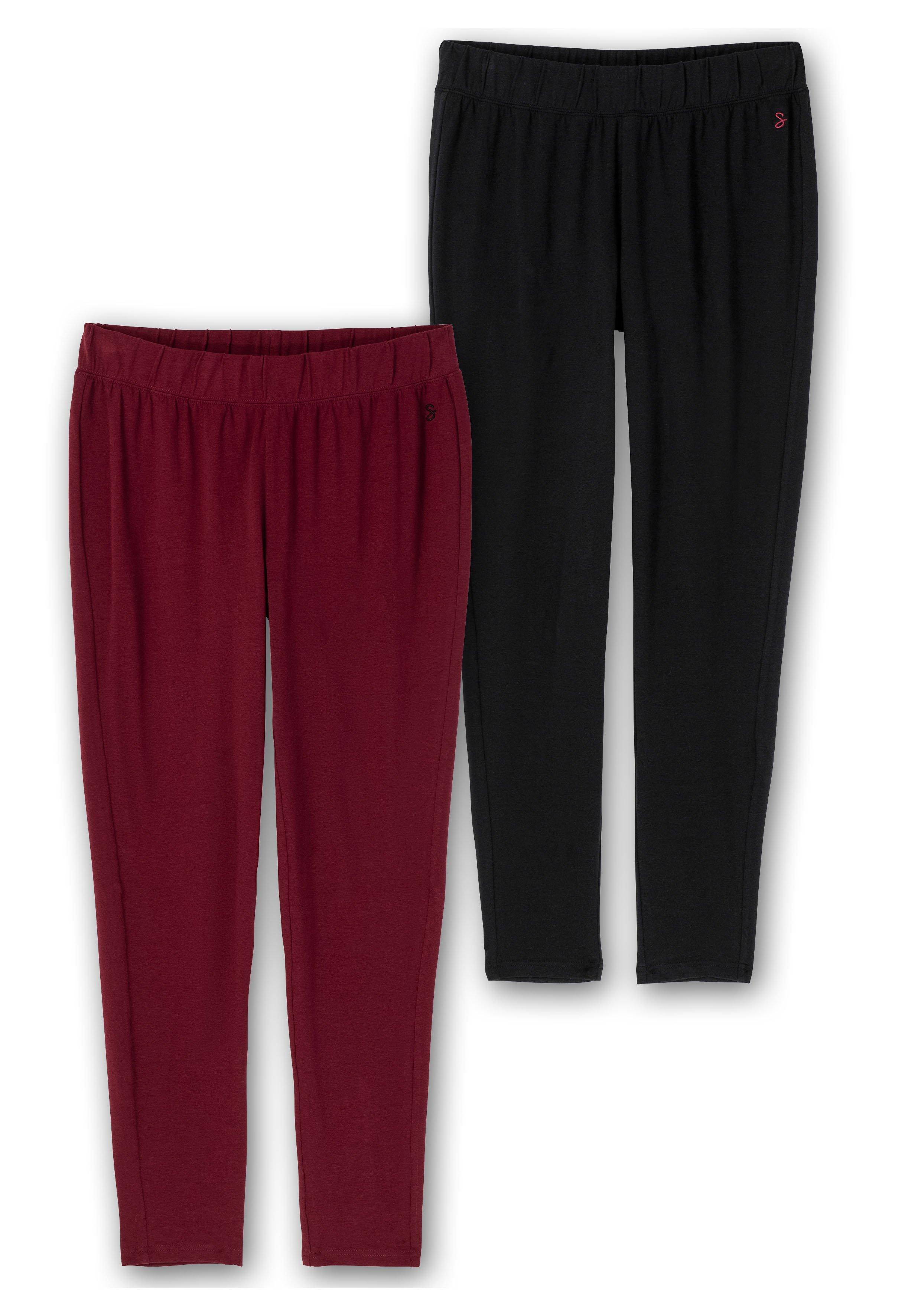 Doppelpack Leggings, mit Stretchbund