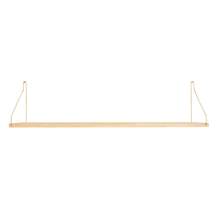 Frama - Shelf Regal 80 x 20 cm, Eiche / Messing