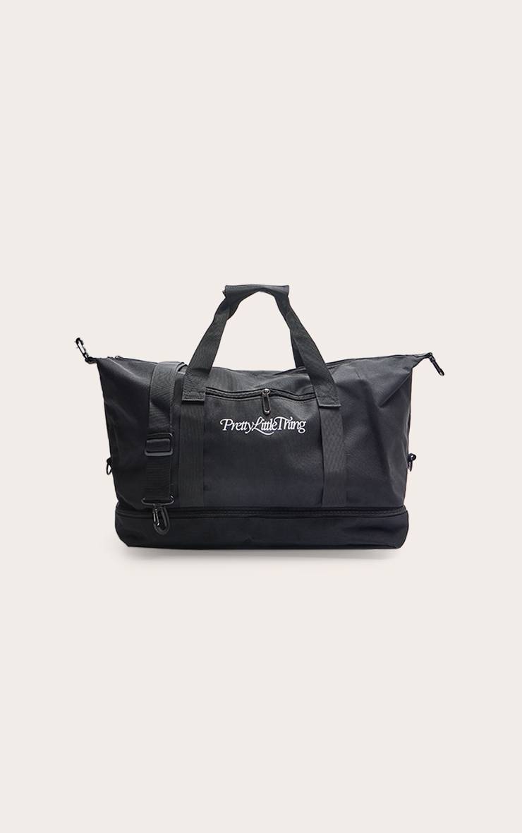 Noir Sac De Voyage Polochon Prettylittlething