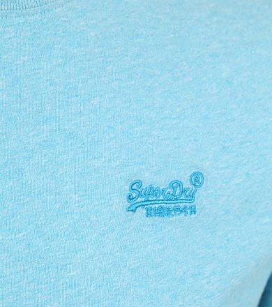 Superdry Classic T-Shirt Melange Lichtblauw M1011245A-5WW kopen