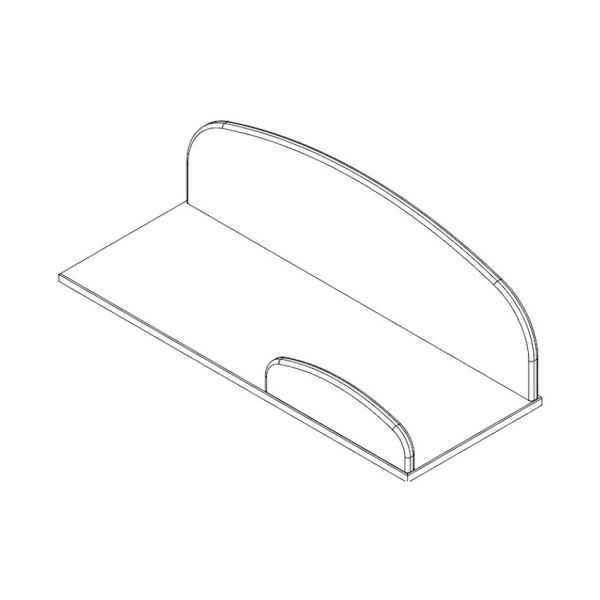 Vipack Kiddy Hangplank Cool Grey 65 cm