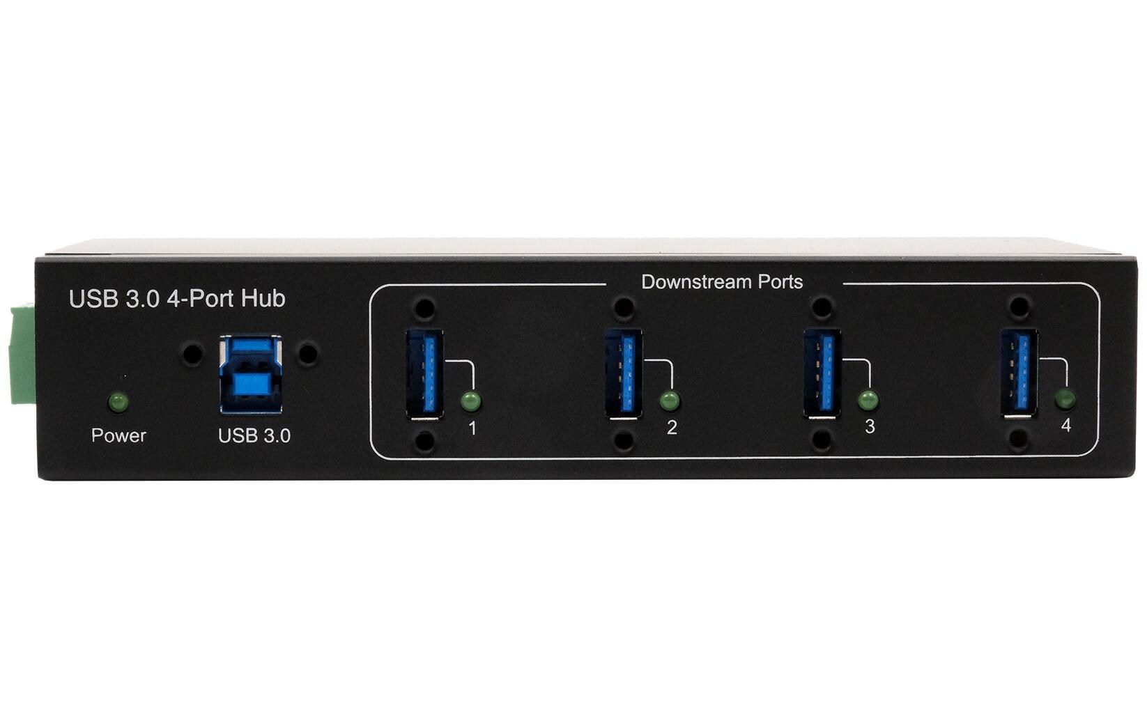 USB-Hub EX-11224HMVS4-Port USB 3.0 HUB für Tisch, Wand- und DIN-Rail Montage