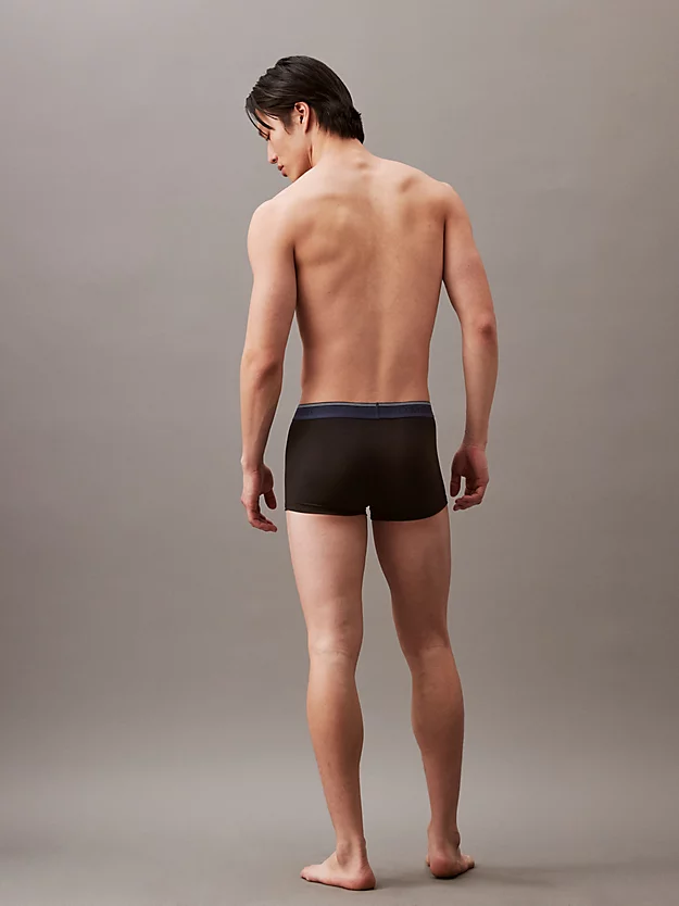 Pacote com 3 Cuecas Boxer de Cintura Baixa - Microelasticidade