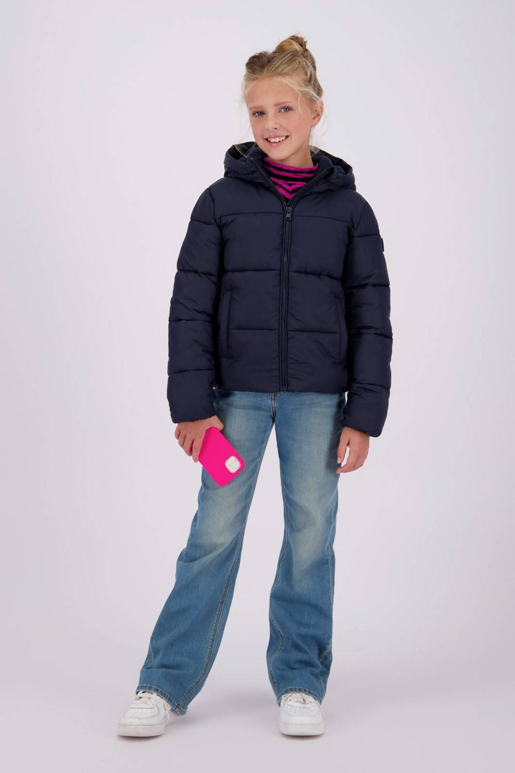 Vingino gewatteerde winterjas Tanna diep donkerblauw