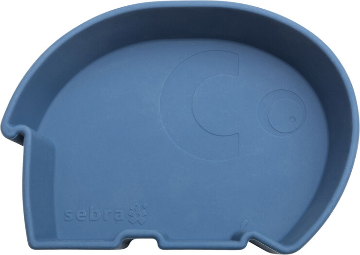 Sebra Silikoneskål, Fanto, nordic blue